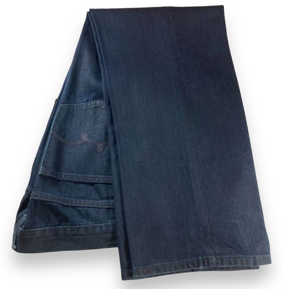 LRG Relaxed Straight Jeans 38x32 Vintage Y2K Dark Indigo Y2k